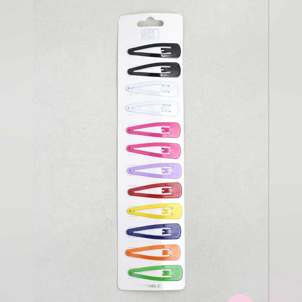 Hair Clip Set - Multicolor 12 Pcs